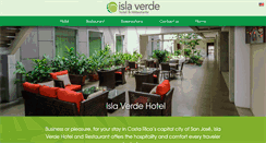 Desktop Screenshot of hotelislaverdecostarica.com